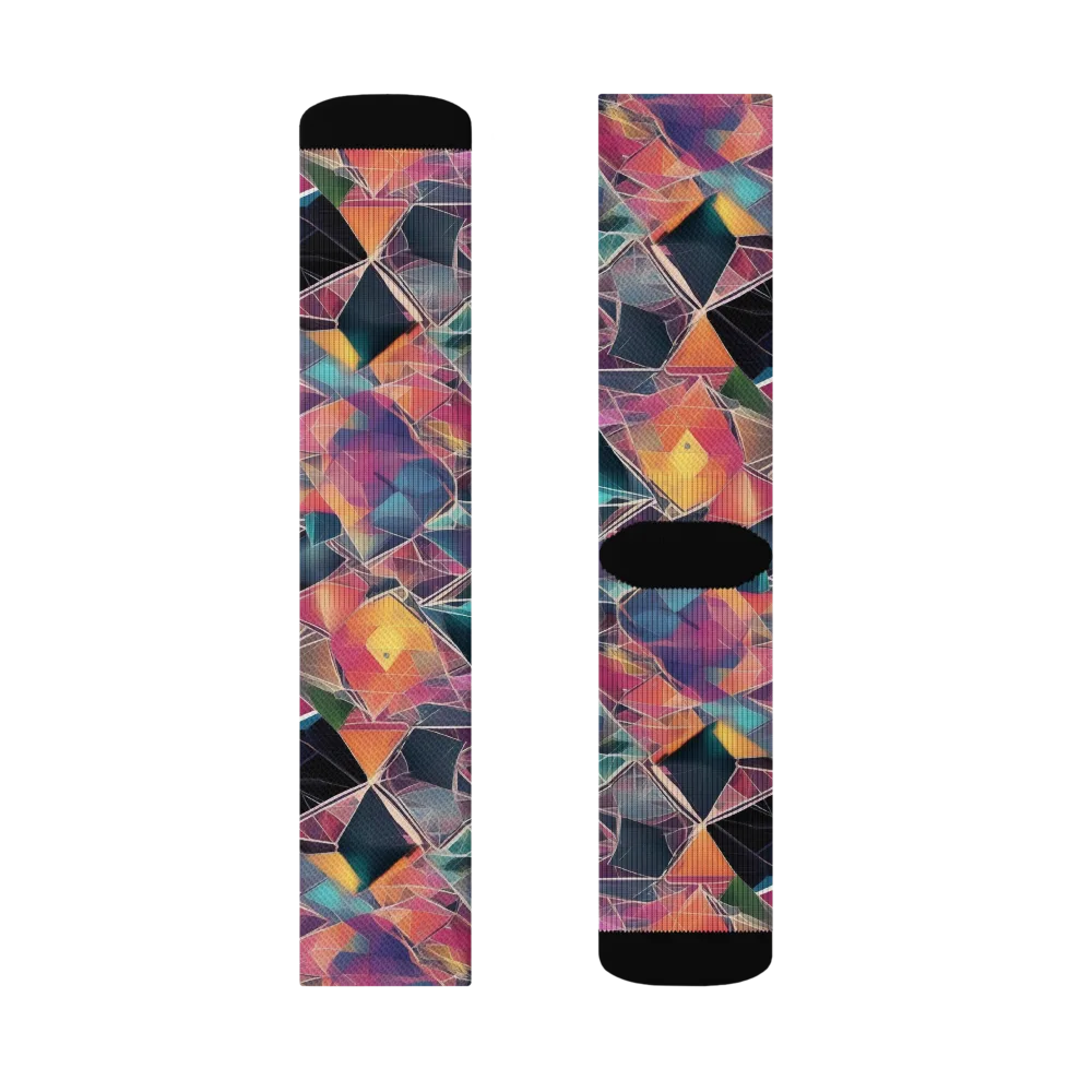 Shard Garden on Socks — Right Sock