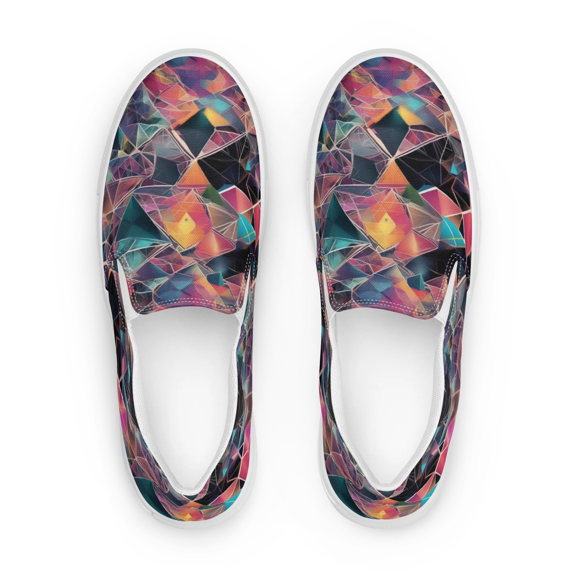 Shard Garden on Women's Slip-On Canvas Shoes — Front