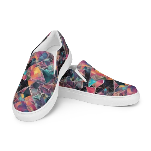 Shard Garden on a Women's Slip-On Canvas Shoes