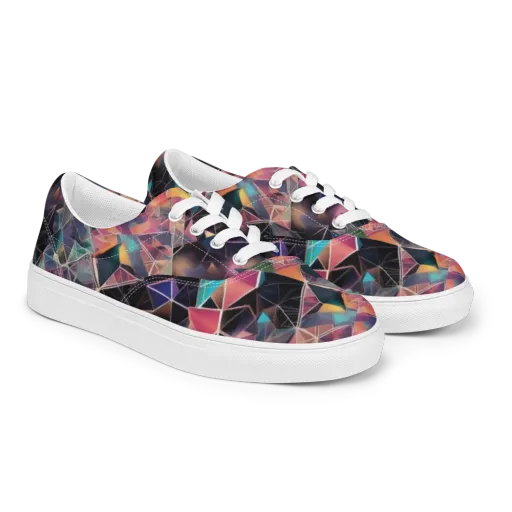 Shard Garden on a Men's Lace-Up Canvas Shoes