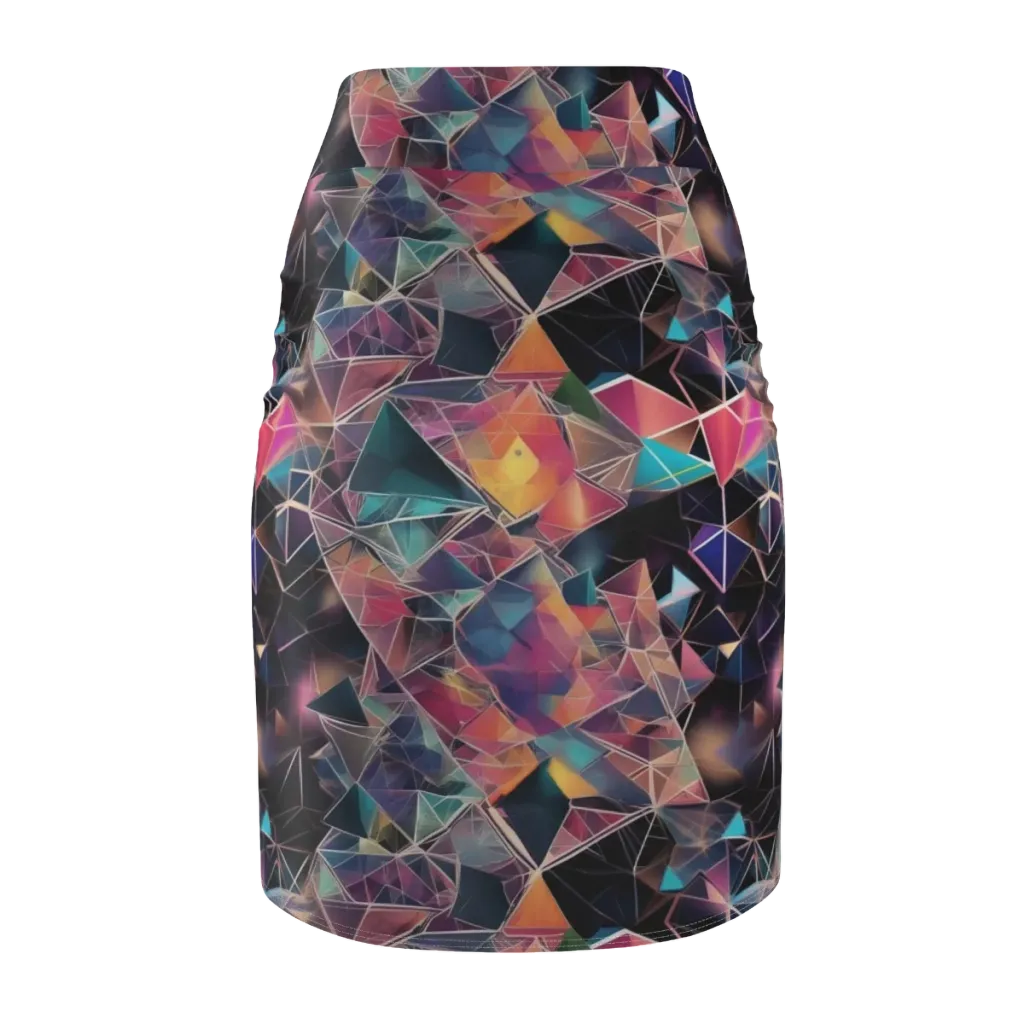 Shard Garden on Pencil Skirt — Back