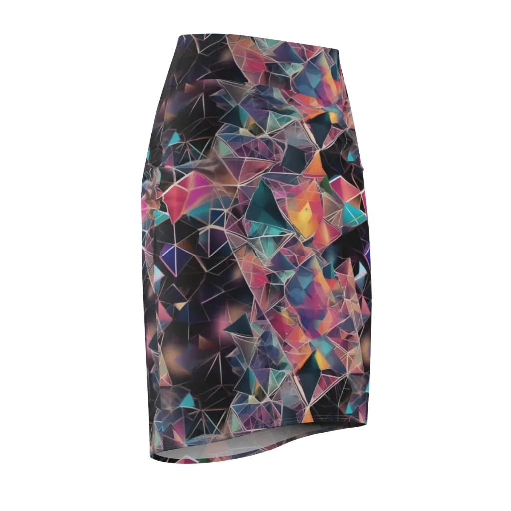 Shard Garden on Pencil Skirt — Front Side