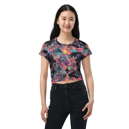 Shard Garden on a Crop Tee