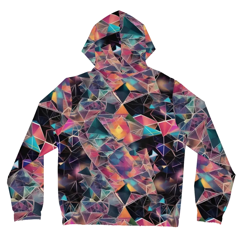 Shard Garden on Women's Full-Zip Hoodie — Back