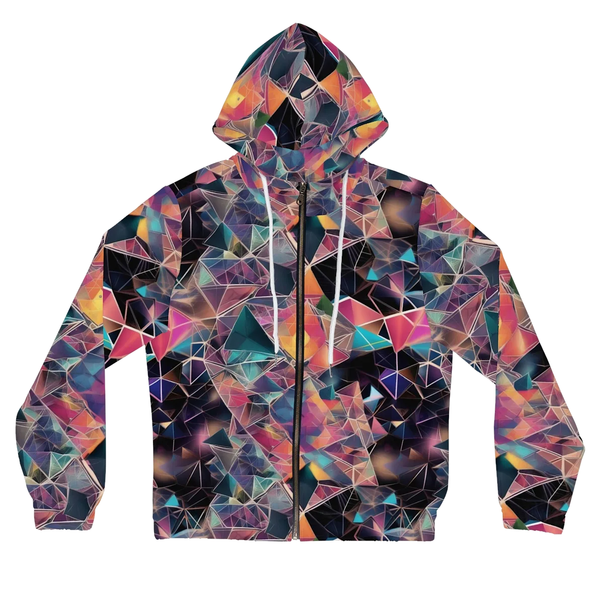 Shard Garden on Women's Full-Zip Hoodie — Front
