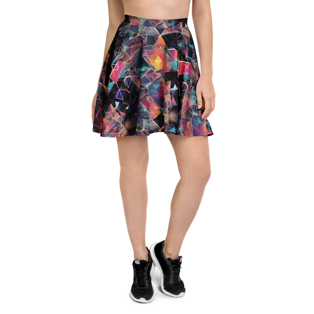 Shard Garden on Skater Skirt — Front