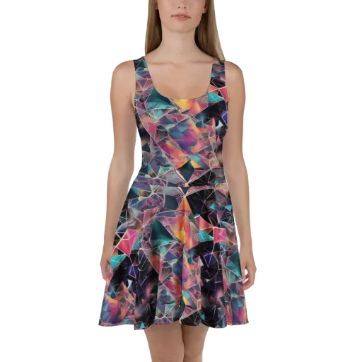 Shard Garden on a Skater Dress