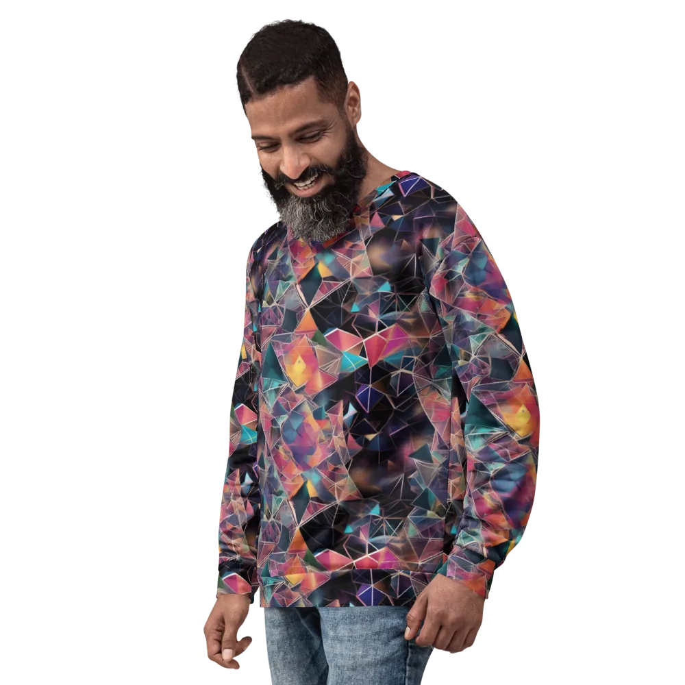 Shard Garden on Sweatshirt — Left Front