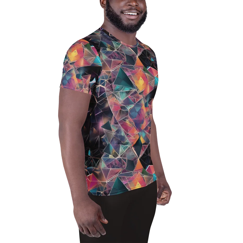 Shard Garden on Men's Athletic T-Shirt — Right