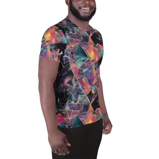 Shard Garden on a Men's Athletic T-Shirt