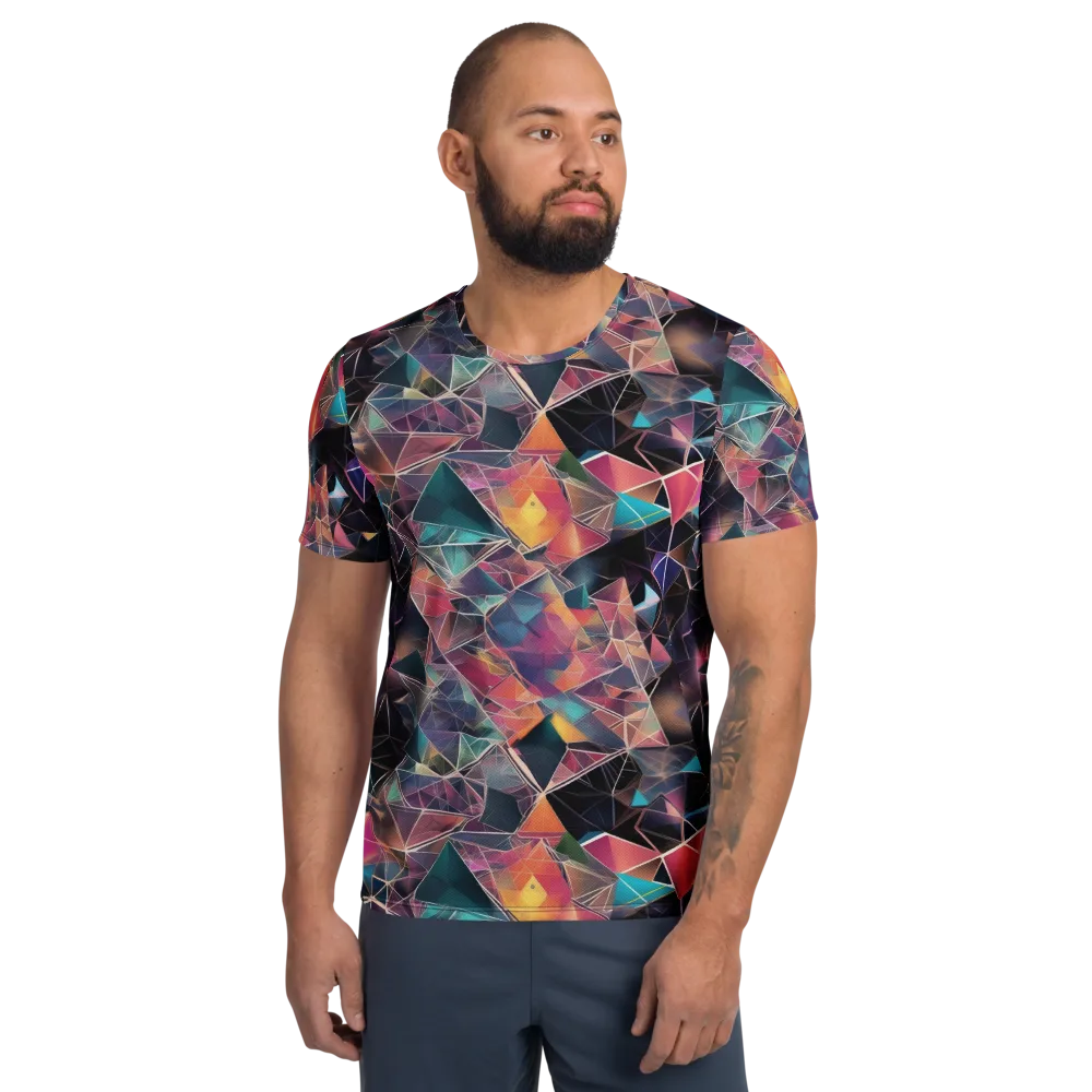 Shard Garden on Men's Athletic T-Shirt — Front