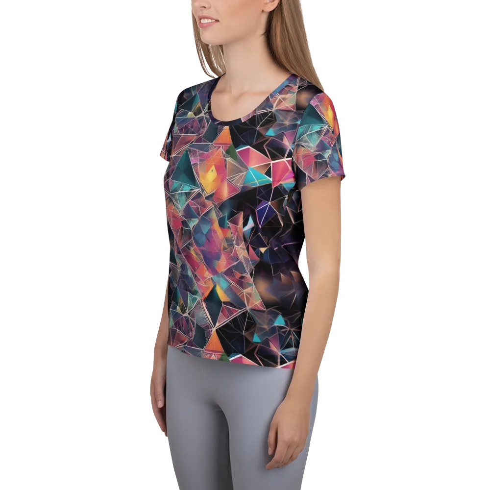 Shard Garden on Women's Athletic T-Shirt — Left
