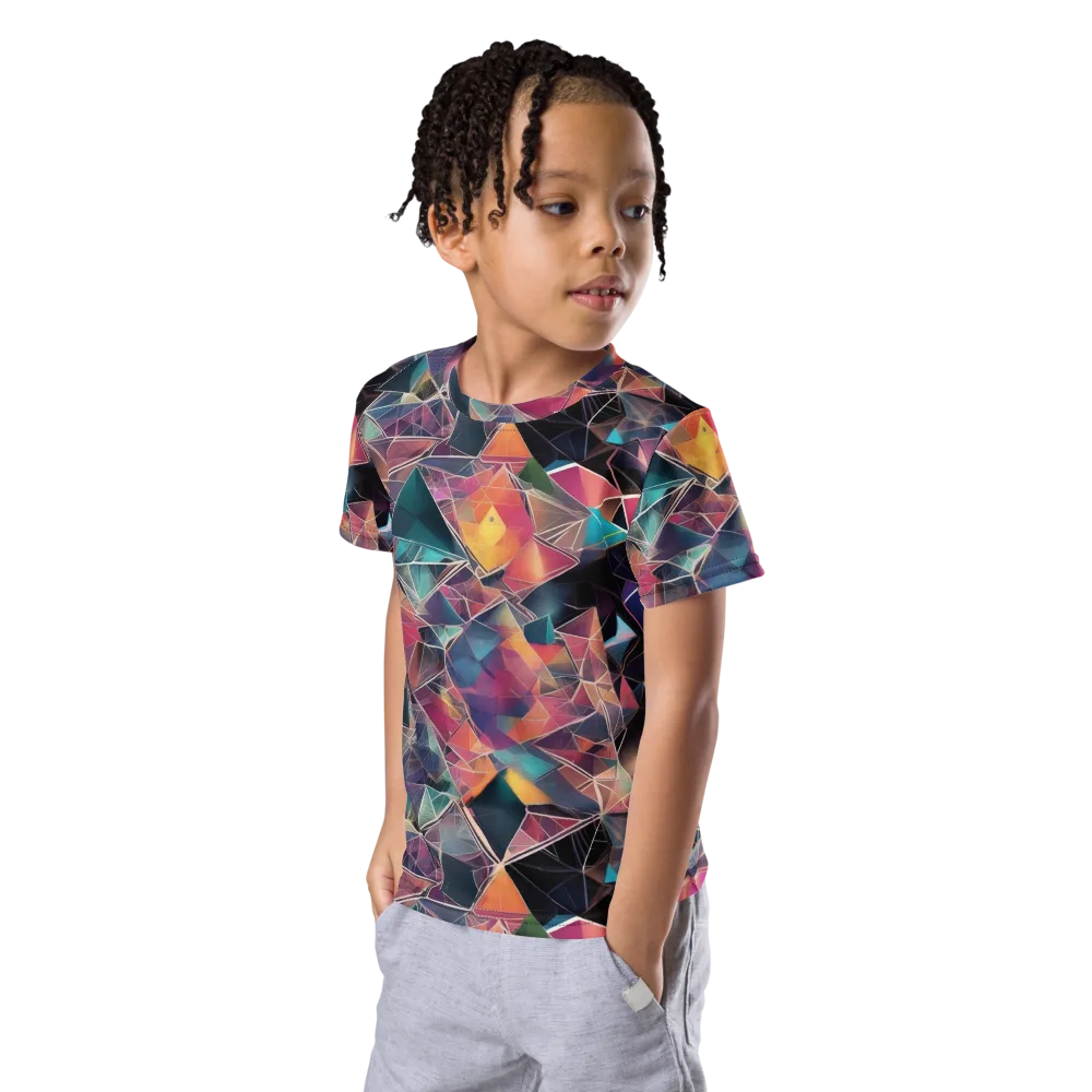 Shard Garden on Kids Crew Neck T-Shirt — Left Front