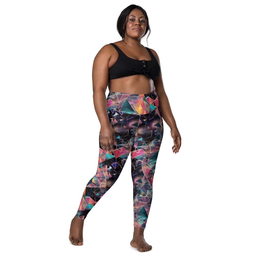 Shard Garden on Leggings with Pockets — Front
