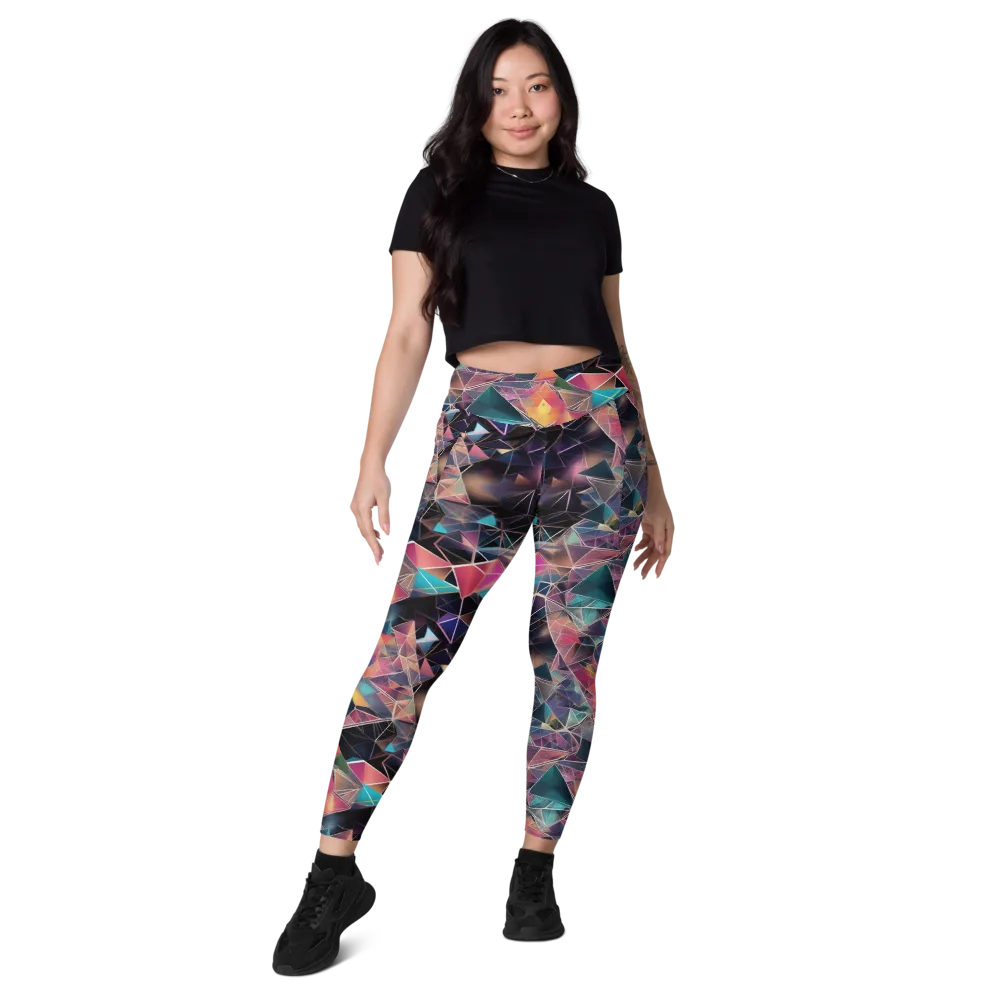 Shard Garden on Leggings with Pockets — Front