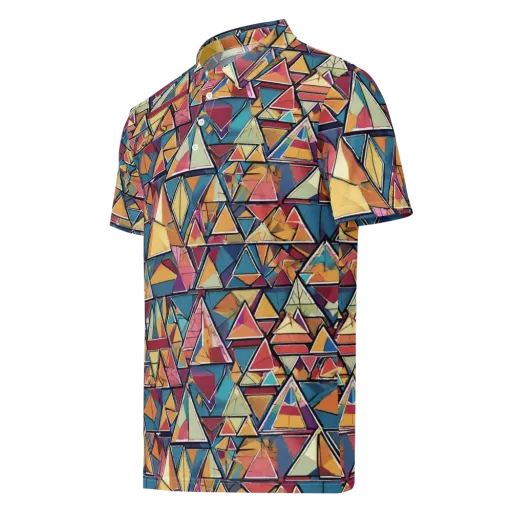 Color Theory Clash on a Men's Slim Fit Polo Shirt
