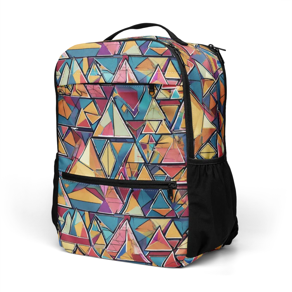 Color Theory Clash on Utility Backpack — Left Front