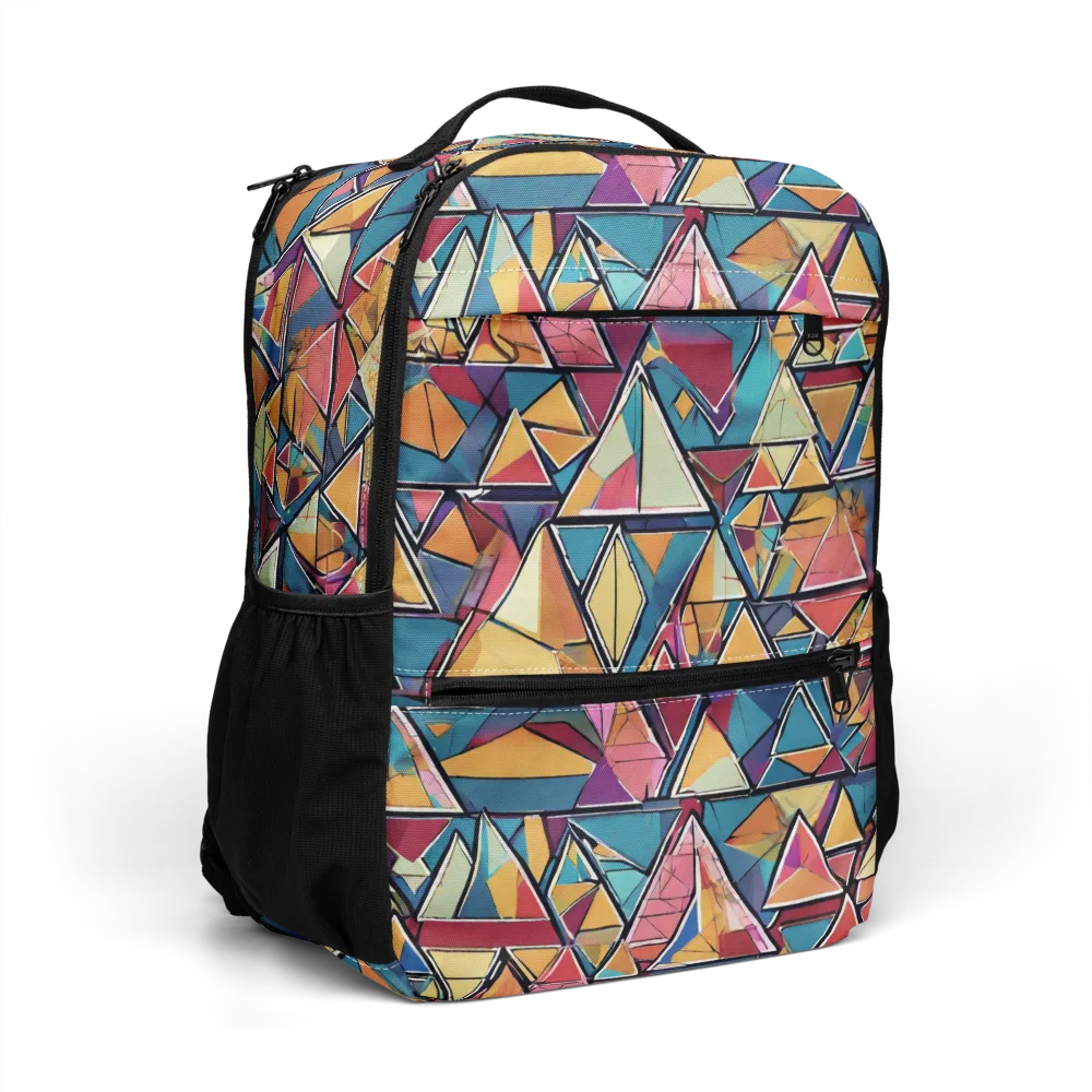 Color Theory Clash on Utility Backpack — Right Front