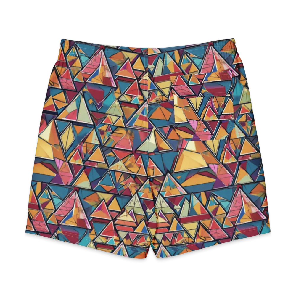 Color Theory Clash on Men's Board Shorts — Back