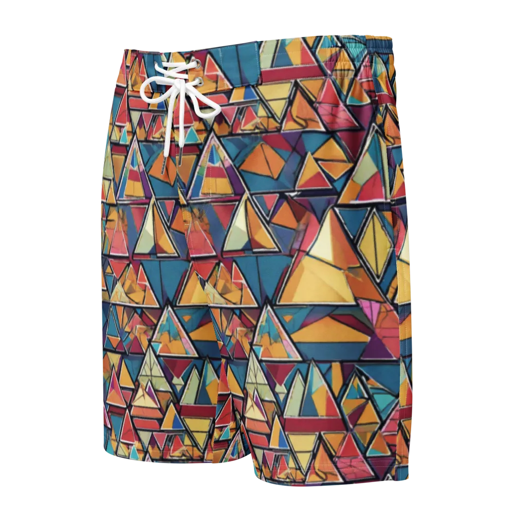 Color Theory Clash on Men's Board Shorts — Front
