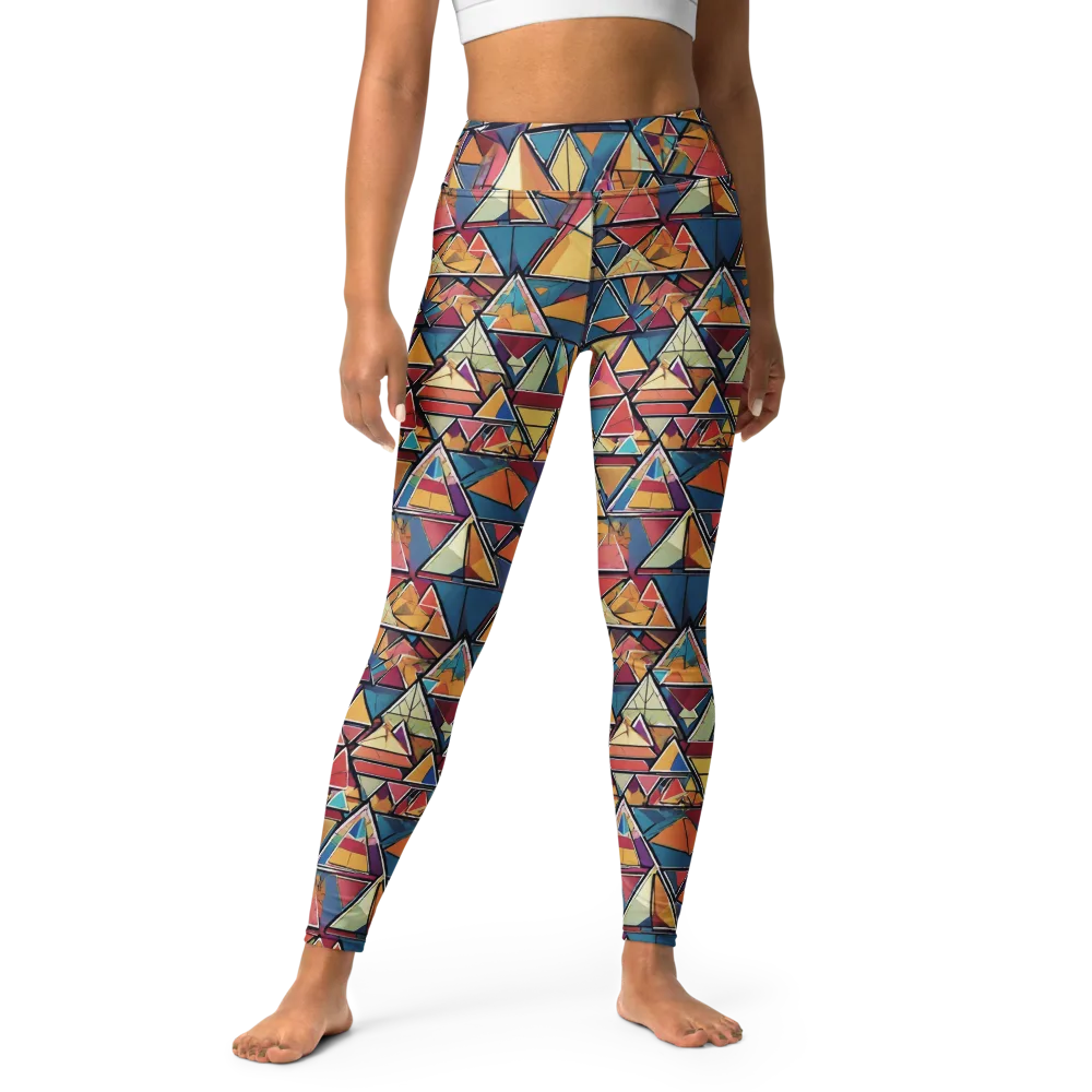 Color Theory Clash on Yoga Leggings — Front