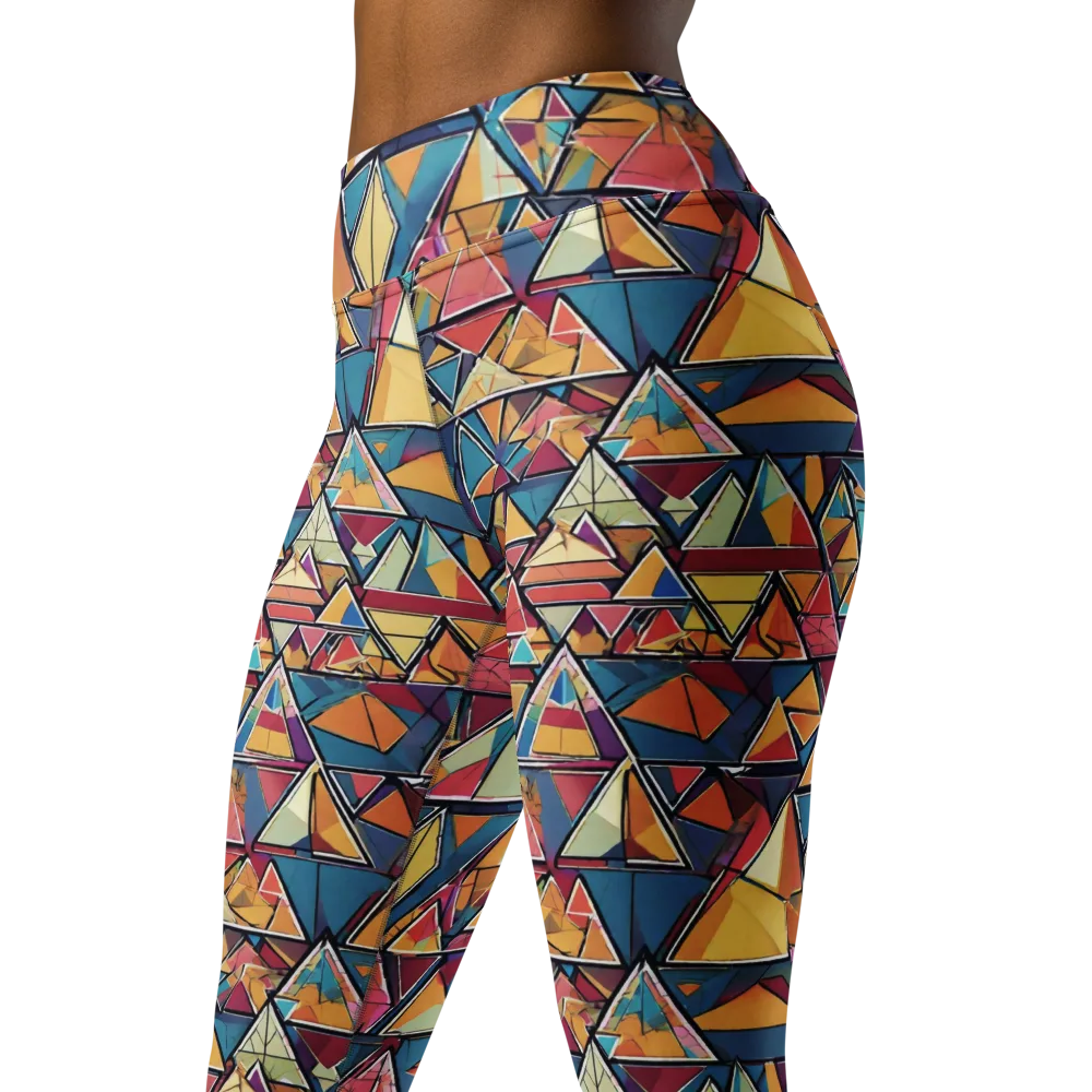Color Theory Clash on Yoga Leggings — Left Front