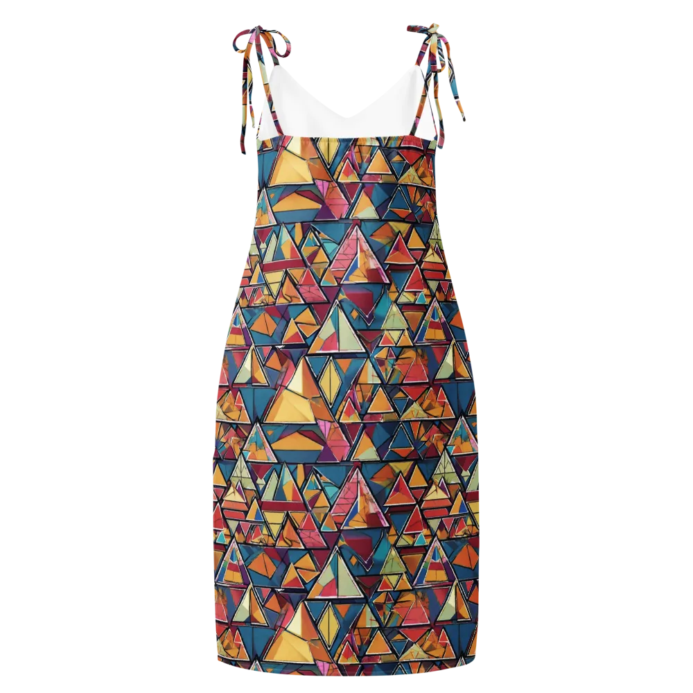 Color Theory Clash on Slip Dress — Back