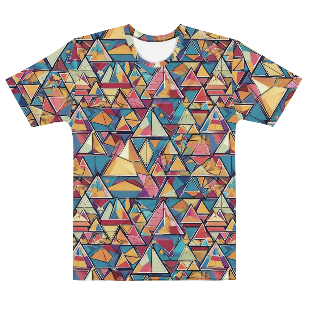 Color Theory Clash on Men's Cotton Crew Neck T-Shirt — Front