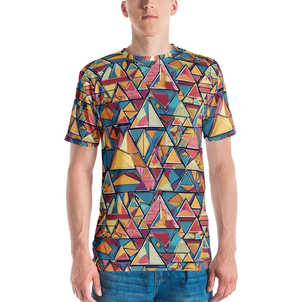 Color Theory Clash on Men's Crew Neck T-Shirt — Front