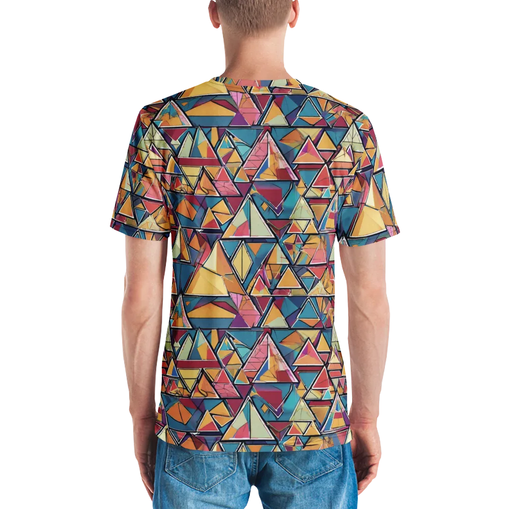 Color Theory Clash on Men's Crew Neck T-Shirt — Back