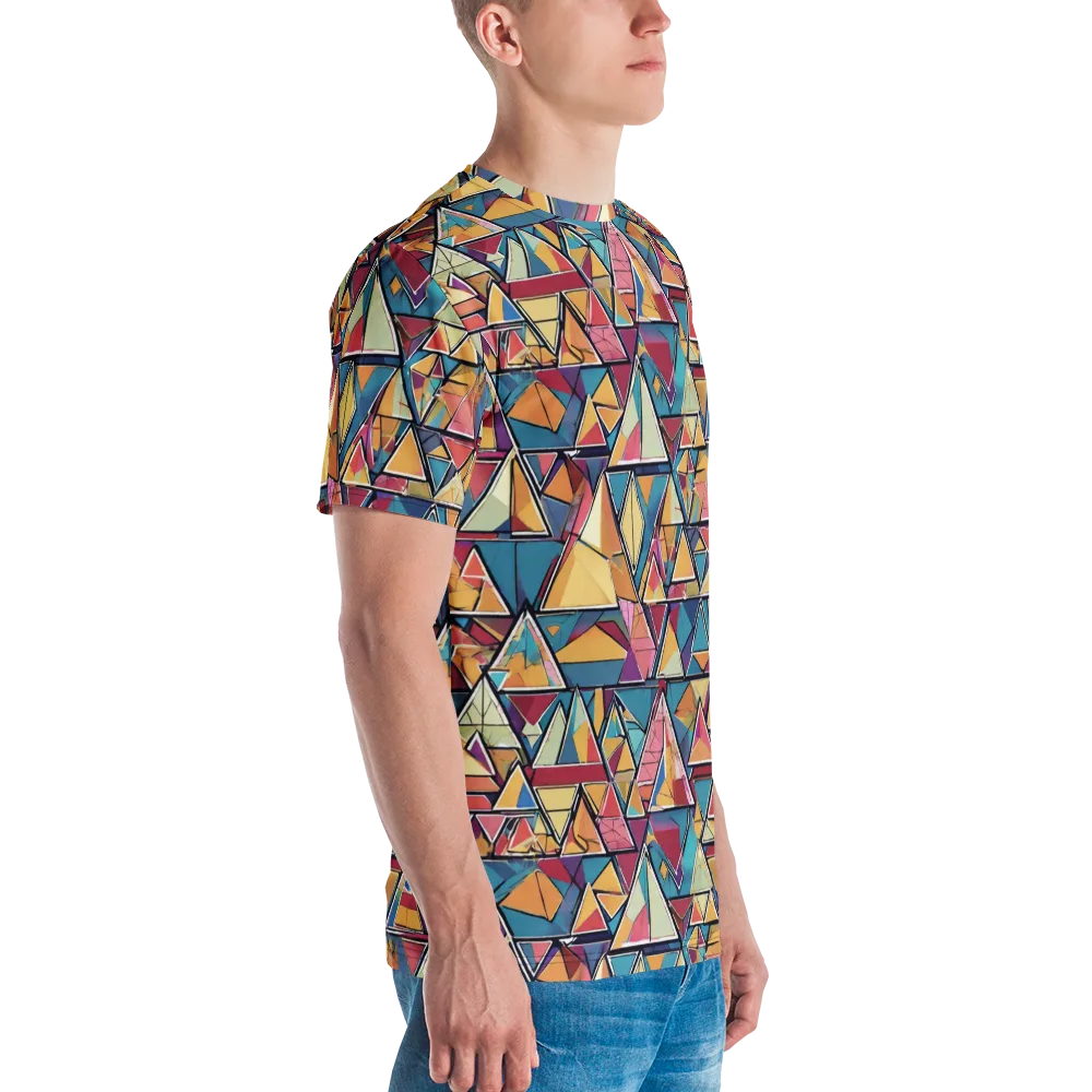 Color Theory Clash on Men's Crew Neck T-Shirt — Right