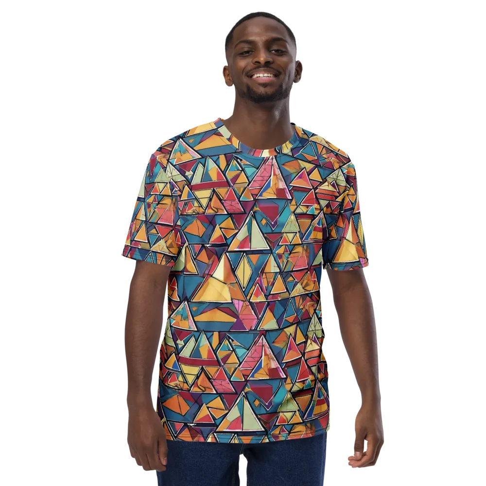 Color Theory Clash on Men's Crew Neck T-Shirt — Front