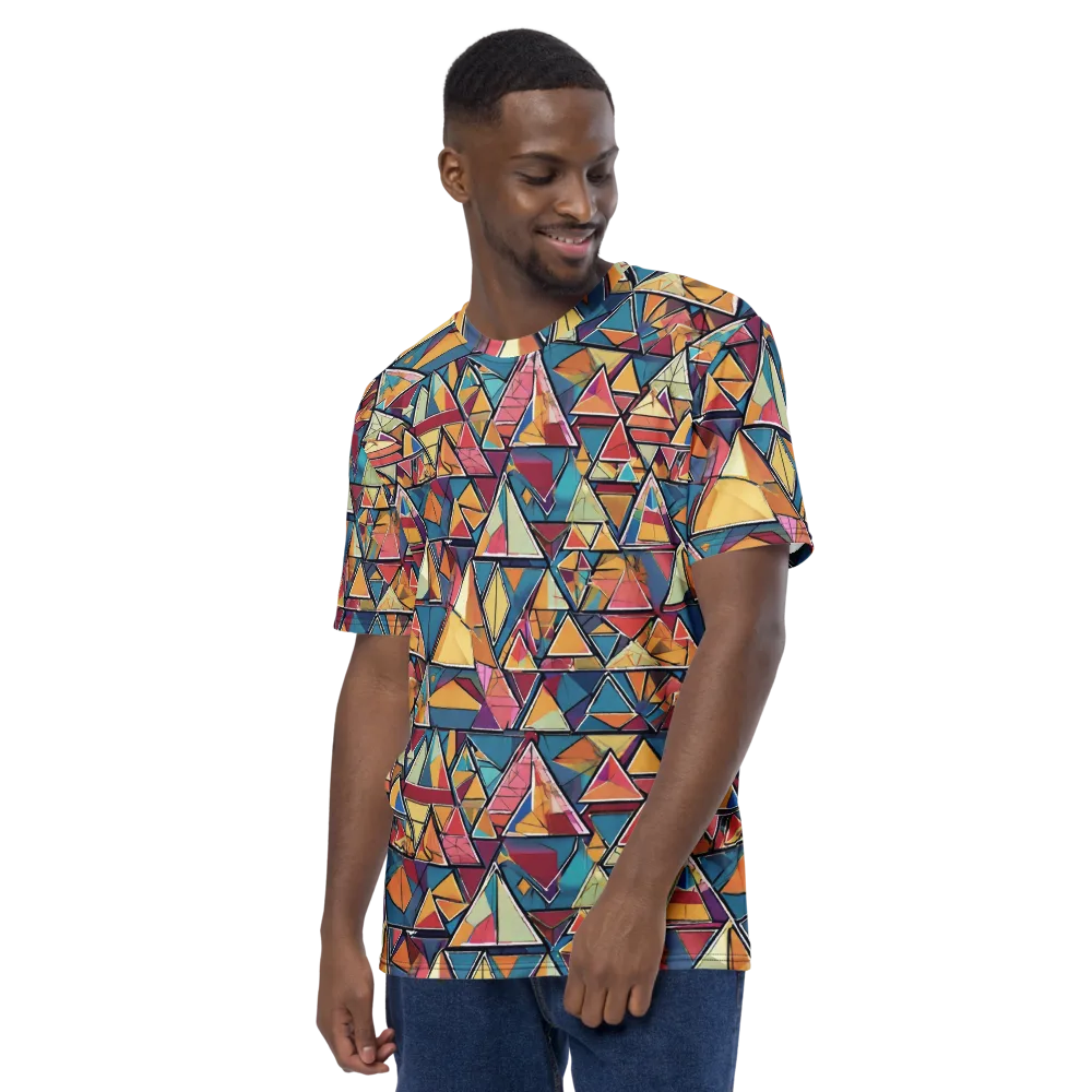 Color Theory Clash on Men's Crew Neck T-Shirt — Left