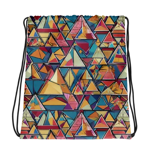 Color Theory Clash on a Drawstring Bag