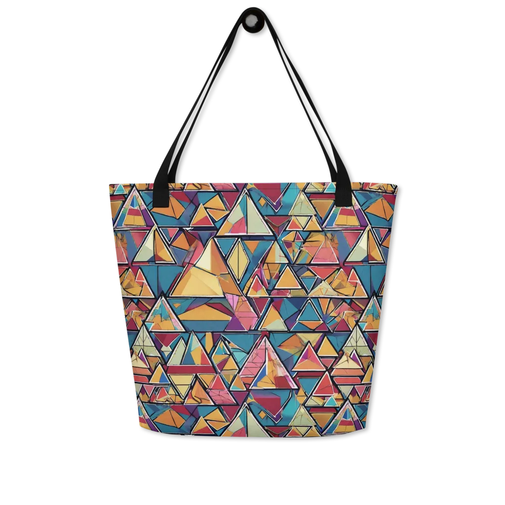 Color Theory Clash on Large Tote Bag W/ Pocket — Front
