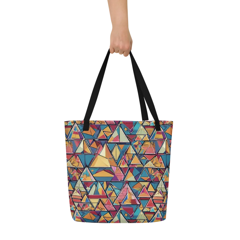 Color Theory Clash on Large Tote Bag W/ Pocket — Front