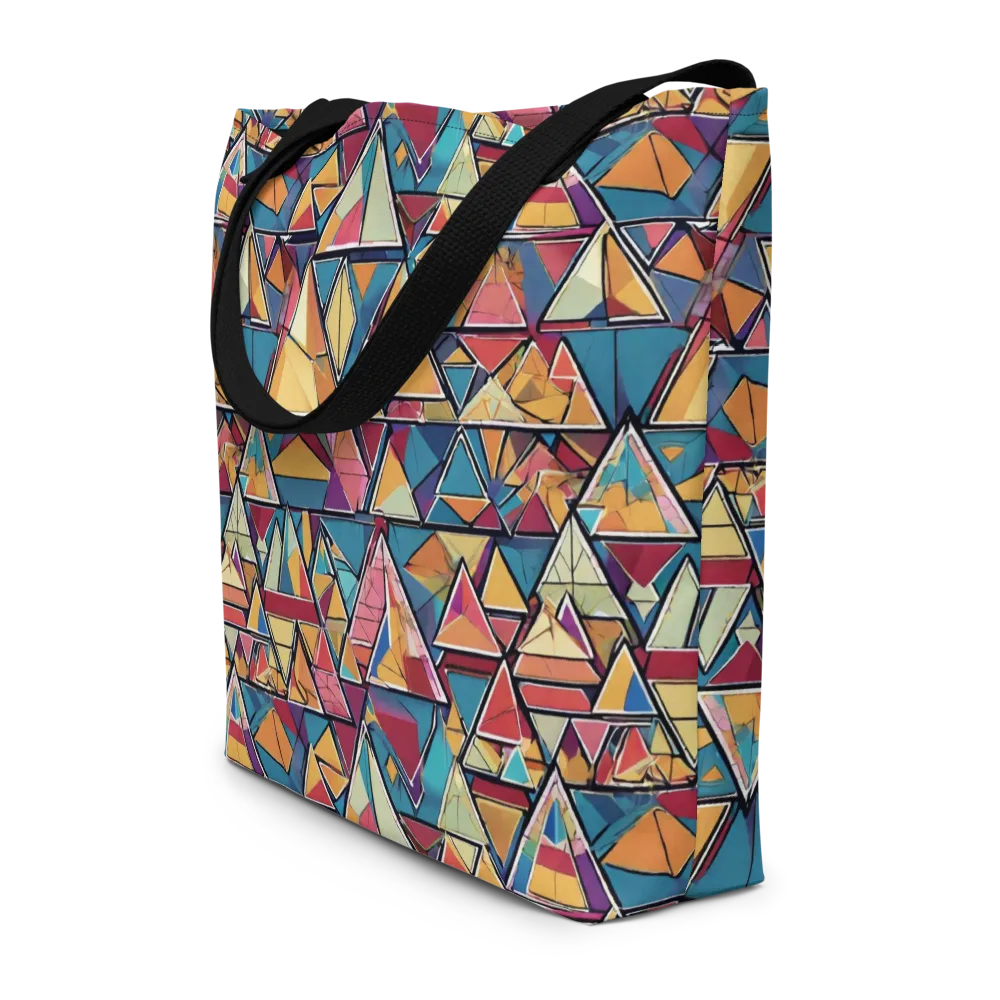 Color Theory Clash on Large Tote Bag W/ Pocket — Front