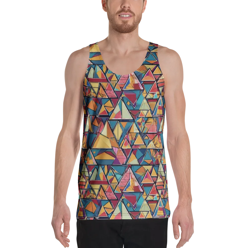 Color Theory Clash on Men's Tank Top — Front