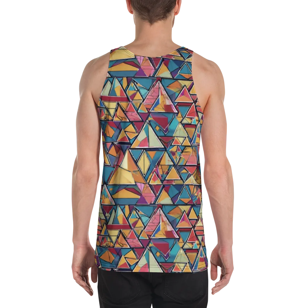 Color Theory Clash on Men's Tank Top — Back