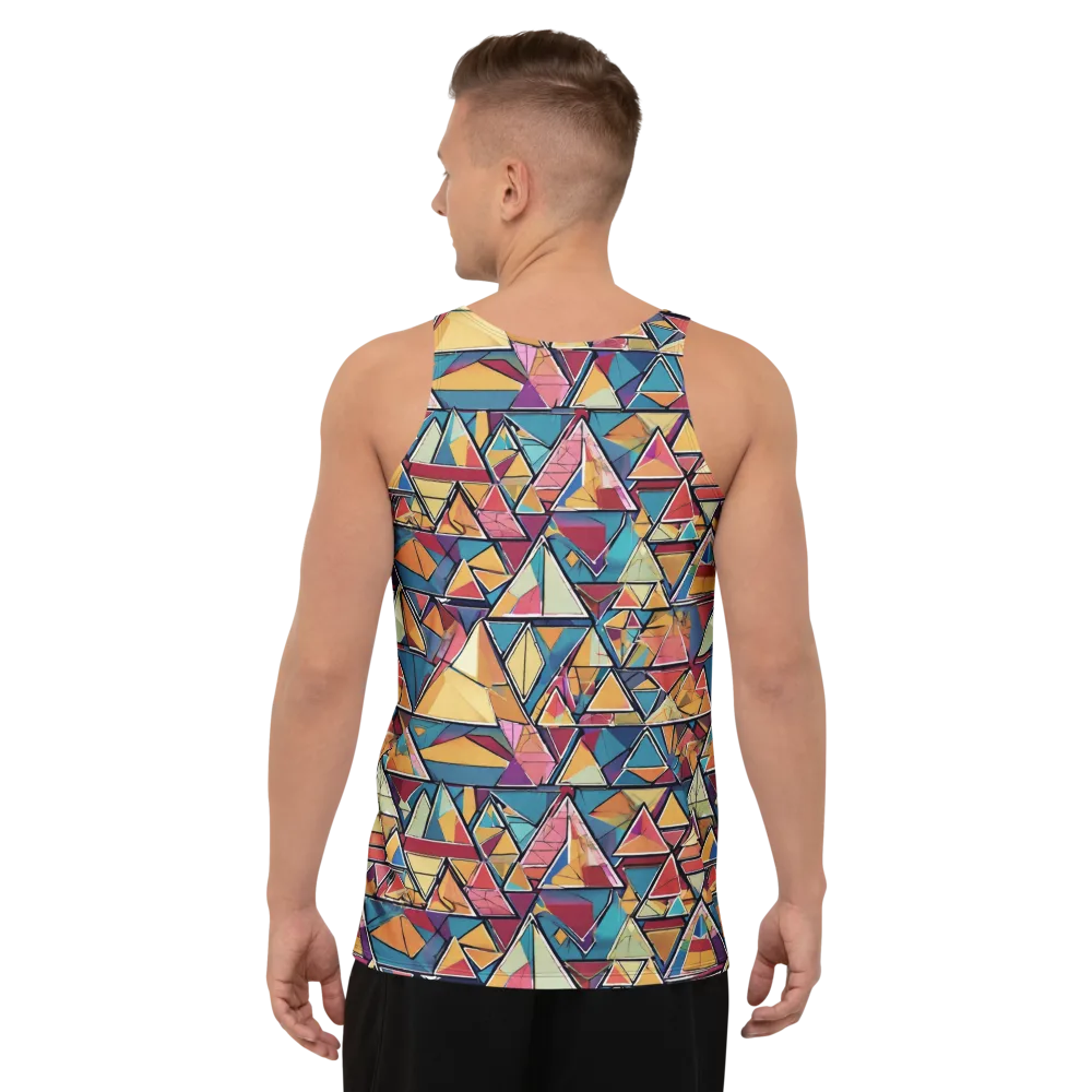 Color Theory Clash on Men's Tank Top — Back