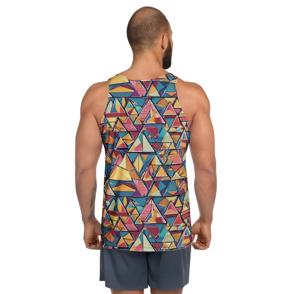 Color Theory Clash on Men's Tank Top — Back