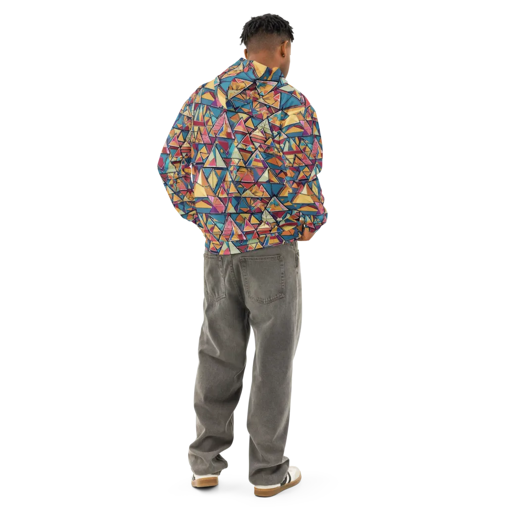 Color Theory Clash on Cotton Hoodie — Back
