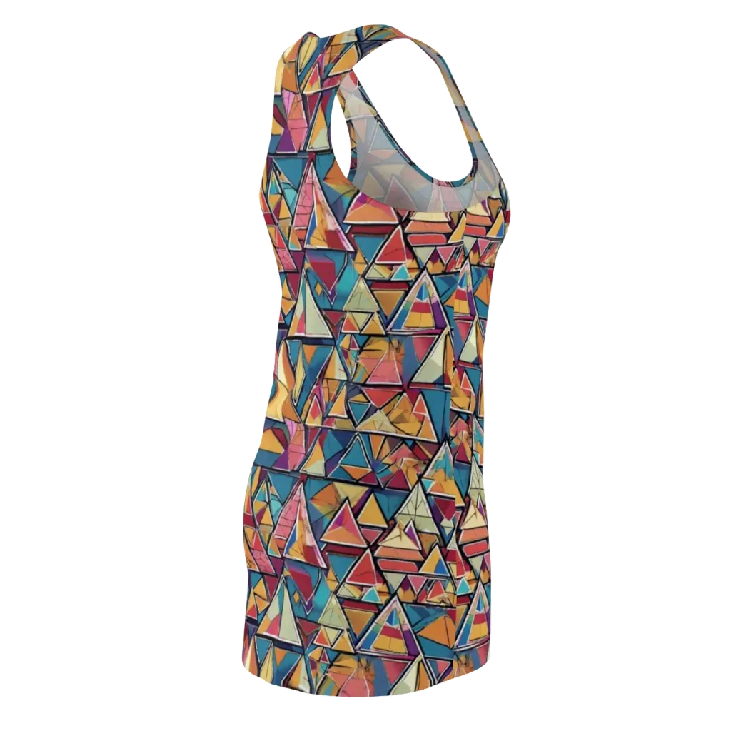 Color Theory Clash on Racerback Dress — Back Side