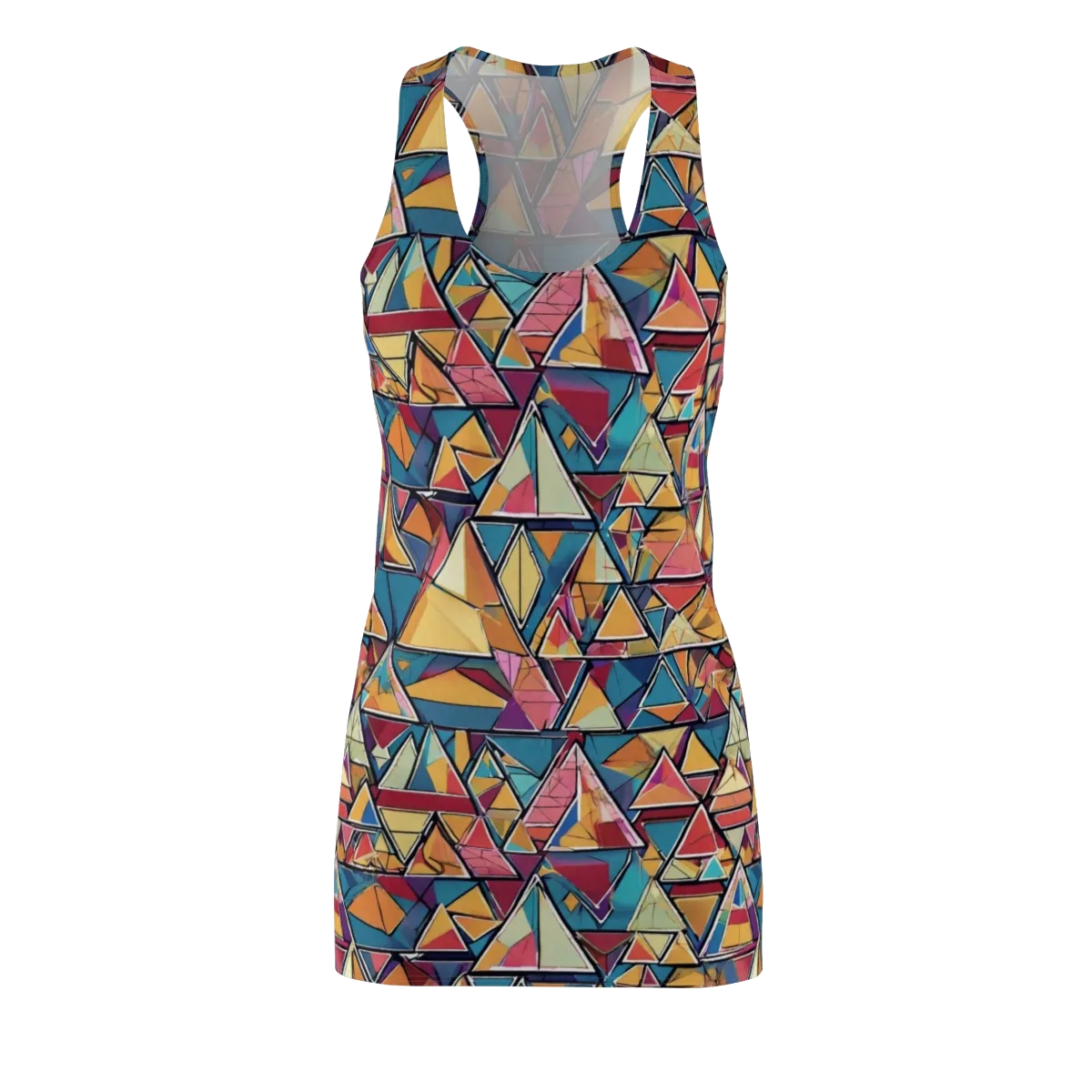 Color Theory Clash on Racerback Dress — Front