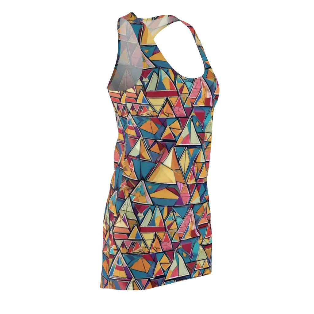 Color Theory Clash on Racerback Dress — Front Side