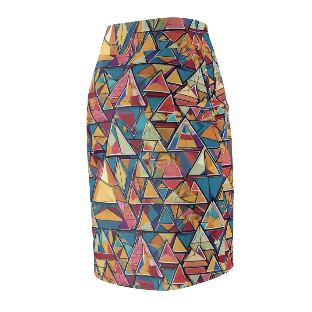 Color Theory Clash on Pencil Skirt — Back Side