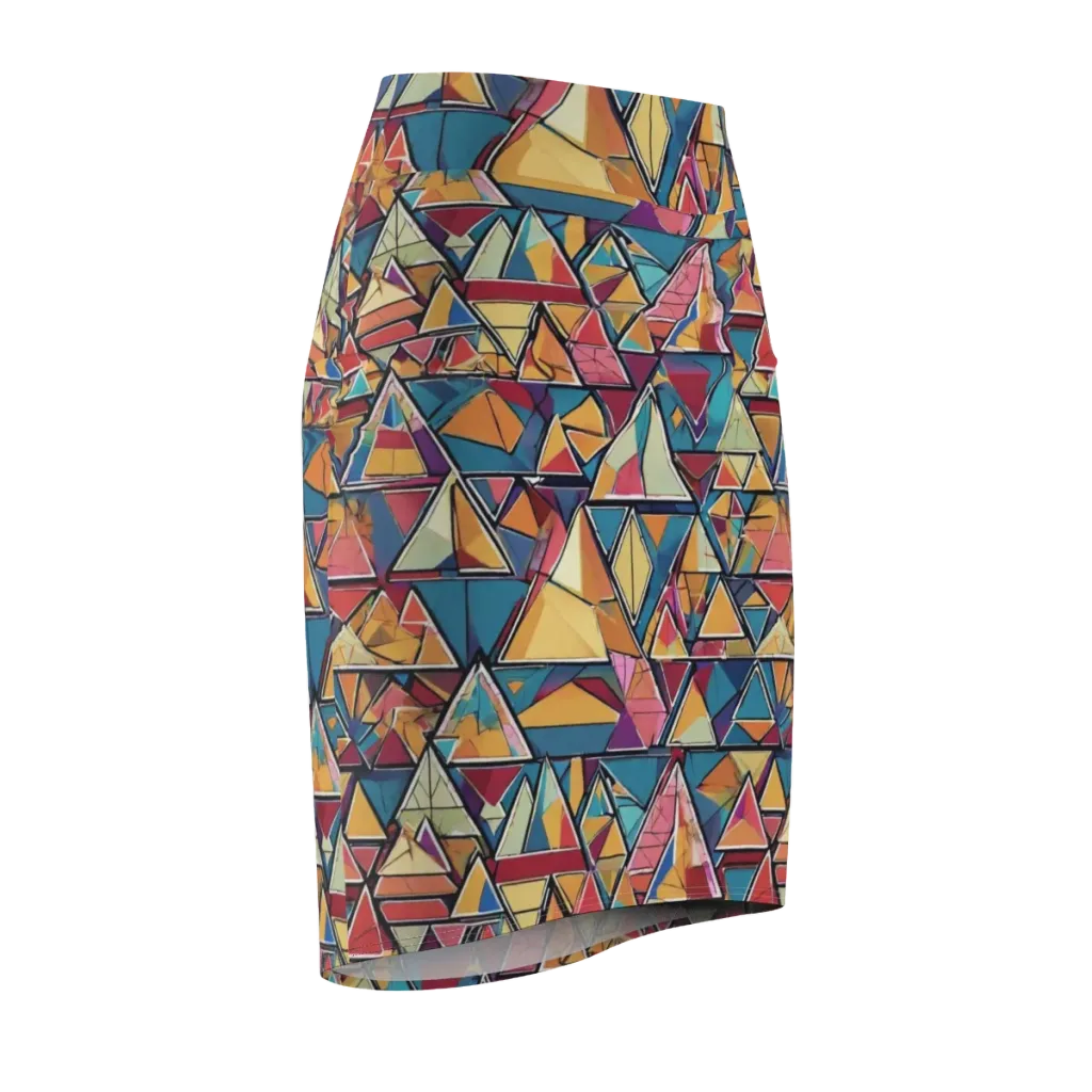 Color Theory Clash on Pencil Skirt — Front Side