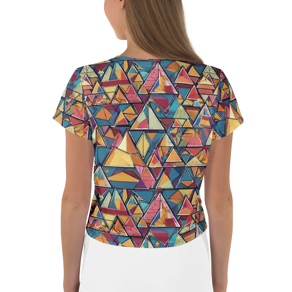 Color Theory Clash on Crop Tee — Back