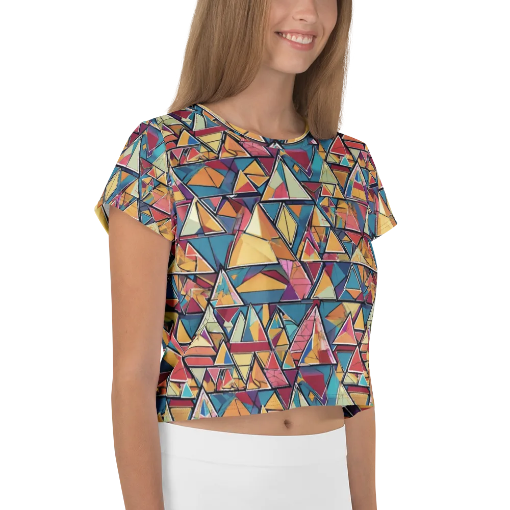 Color Theory Clash on Crop Tee — Right