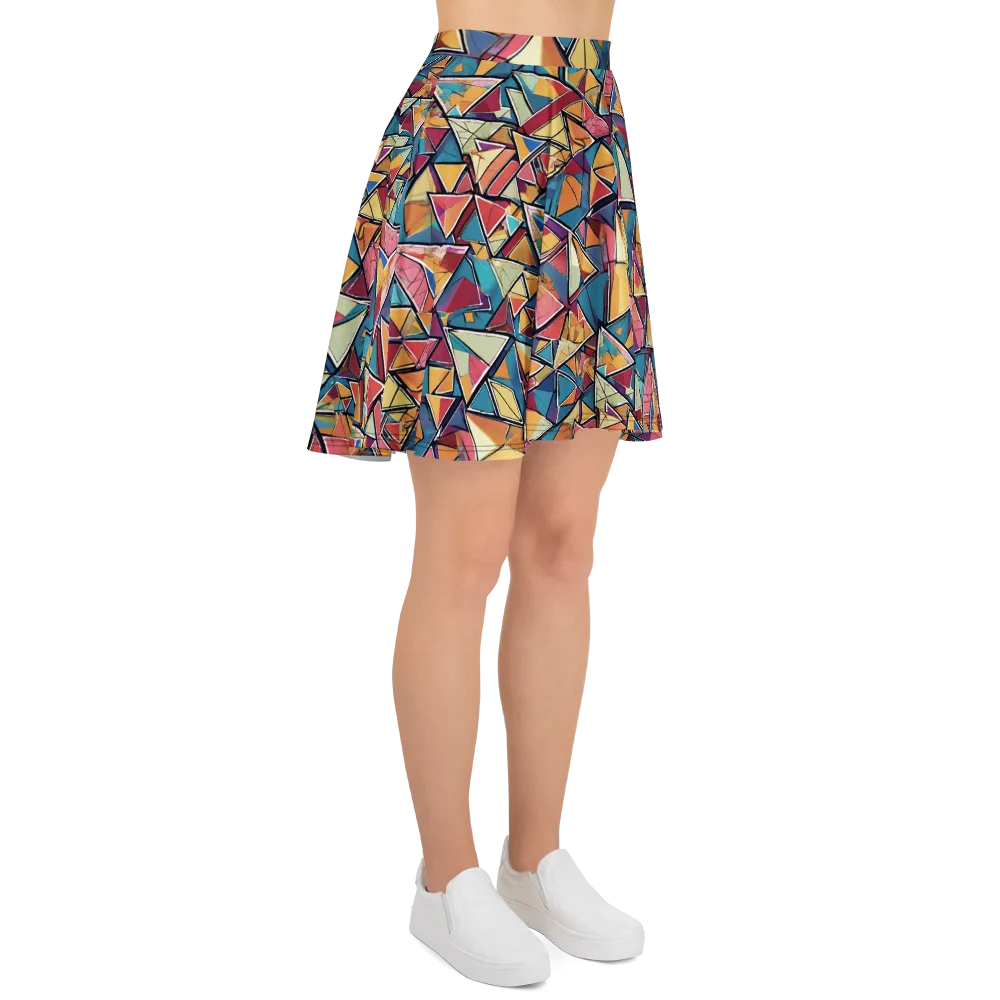 Color Theory Clash on Skater Skirt — Right